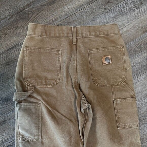 Carhartt Boys Cargo Canvas Tan Pants Size 12 - Picture 5 of 6